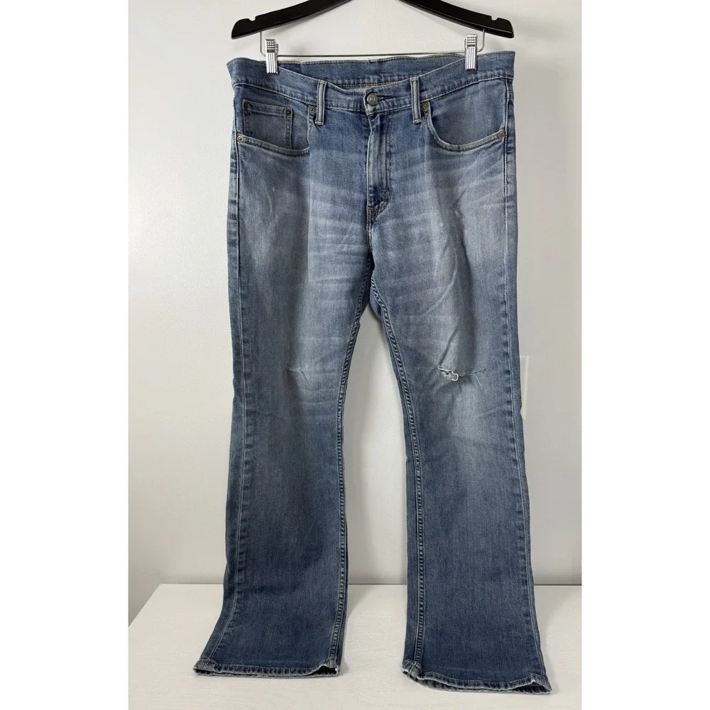 Levi's 559 Relaxed Straight 33x34 Jeans Men's Mid Rise Blue‎ Denim
